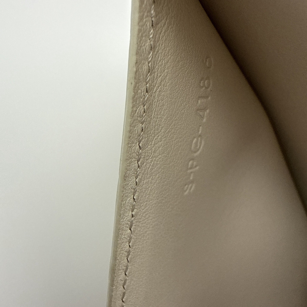 Celine Leather Bicolor Bifold Zip Around Wallet Magenta Cream - Picture 7 of 7